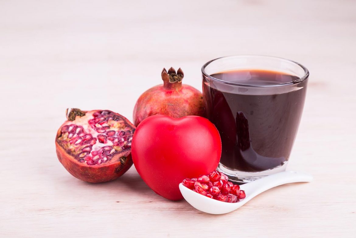 Organic pomegranate juice with high anti-oxidants